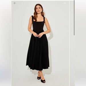 NWT Square Neck Midi Dress